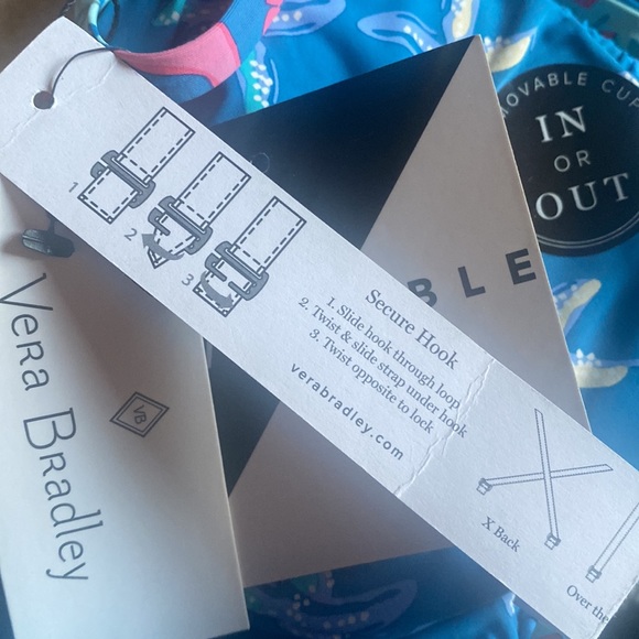 🪸🐠 BNWT Vera Bradley Reversible Swimsuit 🩱 Shore Thing 🐠🪸 - Picture 9 of 12